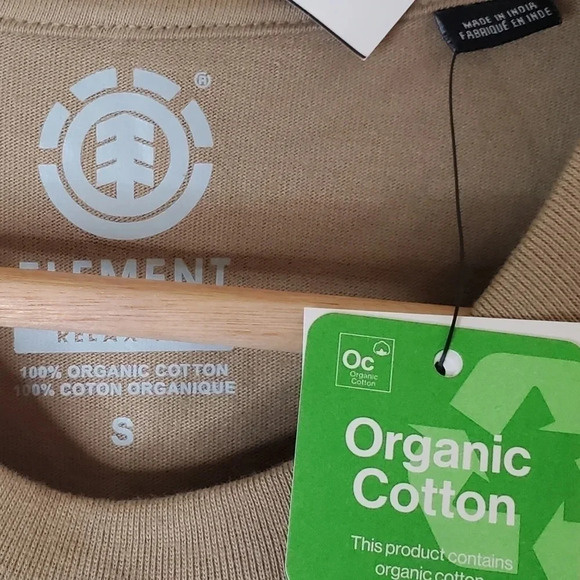 NWT Element T-Shirt 100%‎ Organic Cotton Relax Fit Men’s Small - Picture 7 of 10